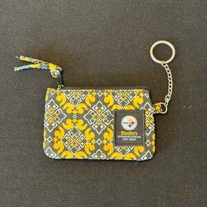 NFL Pittsburgh Steelers Detachable Wristlet Wallet, Keychain, and ID Holder